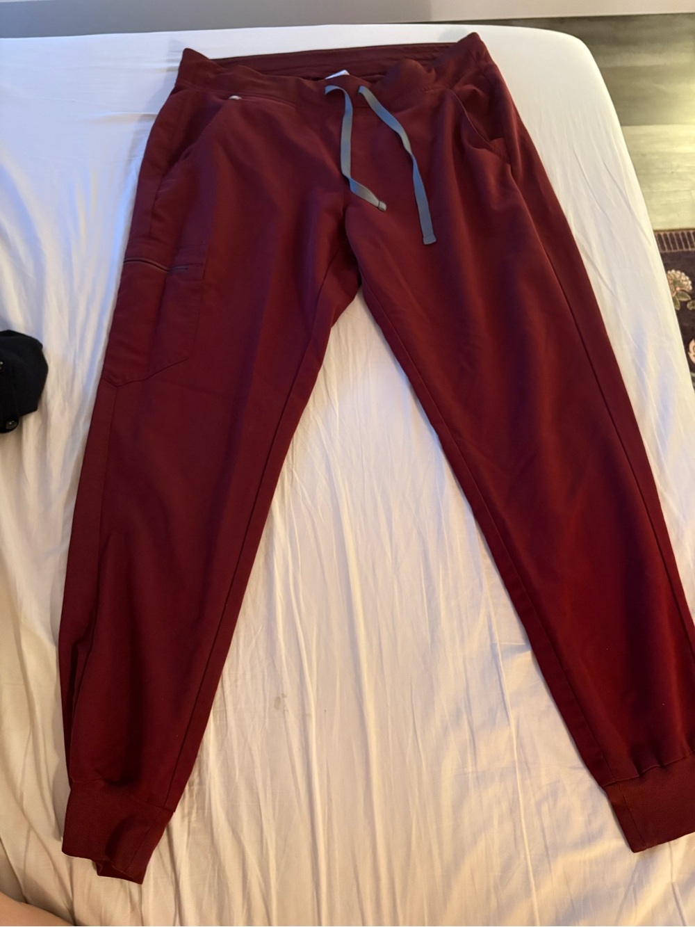 FIGS Women’s Burgundy Jogger Pants with Drawstring